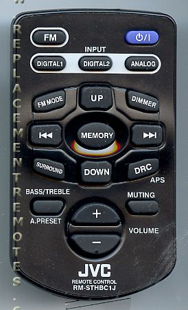 JVC RMSTHBC1J Sound Bar System Remote Control