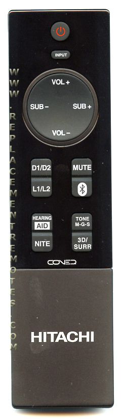 HITACHI X480445 Sound Bar System Remote Control