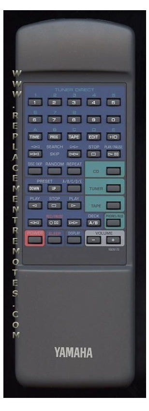 YAMAHA VQ36170 Remote Control - www.ReplacementRemotes.com