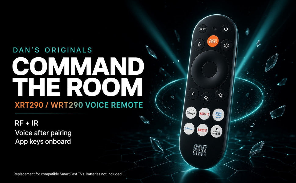 ONN Power by Vizio XRT290 Smartcast TV Remote Control | RF and IR | Voice | 2026