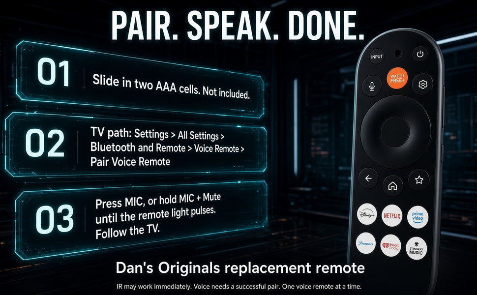 ONN Power by Vizio XRT290 Smartcast TV Remote Control | RF and IR | Voice | 2026