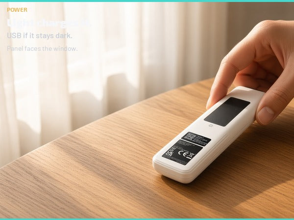Samsung BN59-01482A / TM2561E Smart Monitor and The Frame TV Remote Control | White | SolarCell | Voice | Ai | USB - BN5901482A