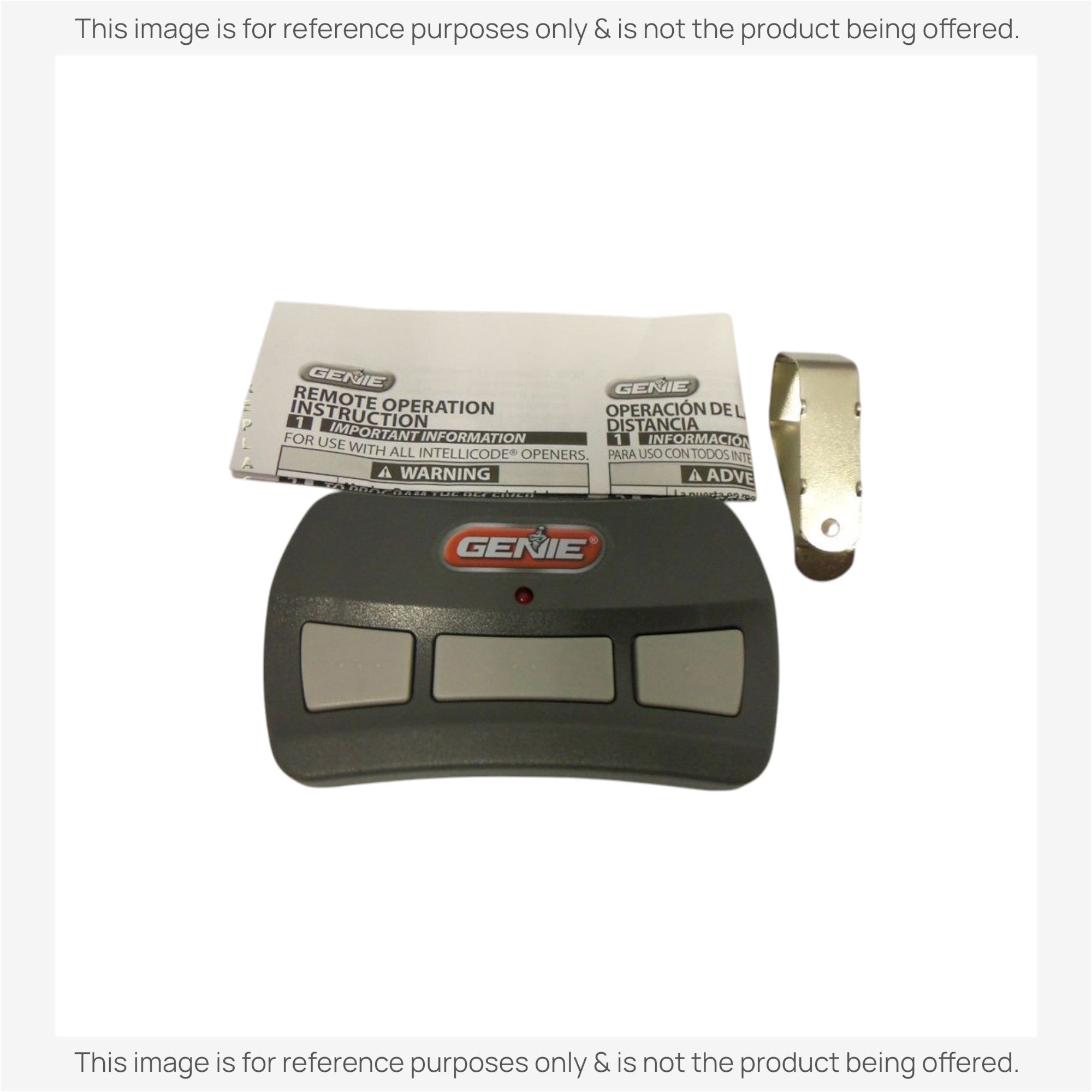 Substitute for Genie GITR-3 3-Button ACSCTG 390 MHz Intellicode Garage Door Opener Remote Control [G3TBX]