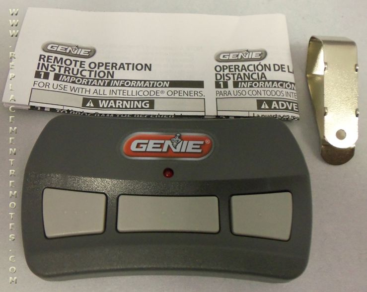 Control remoto para puerta de garaje Genie GITR-3 de 3 botones ACSCTG 390 MHz Intellicode