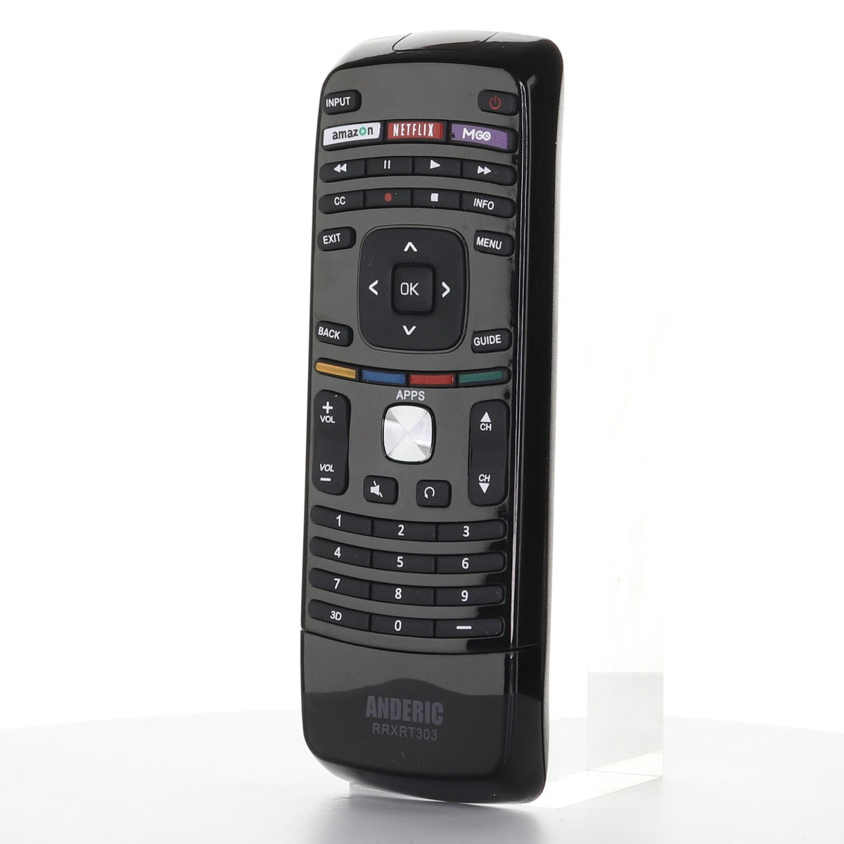 Mando a distancia de repuesto Anderic RRXRT112 para televisores Vizio | XRT112
