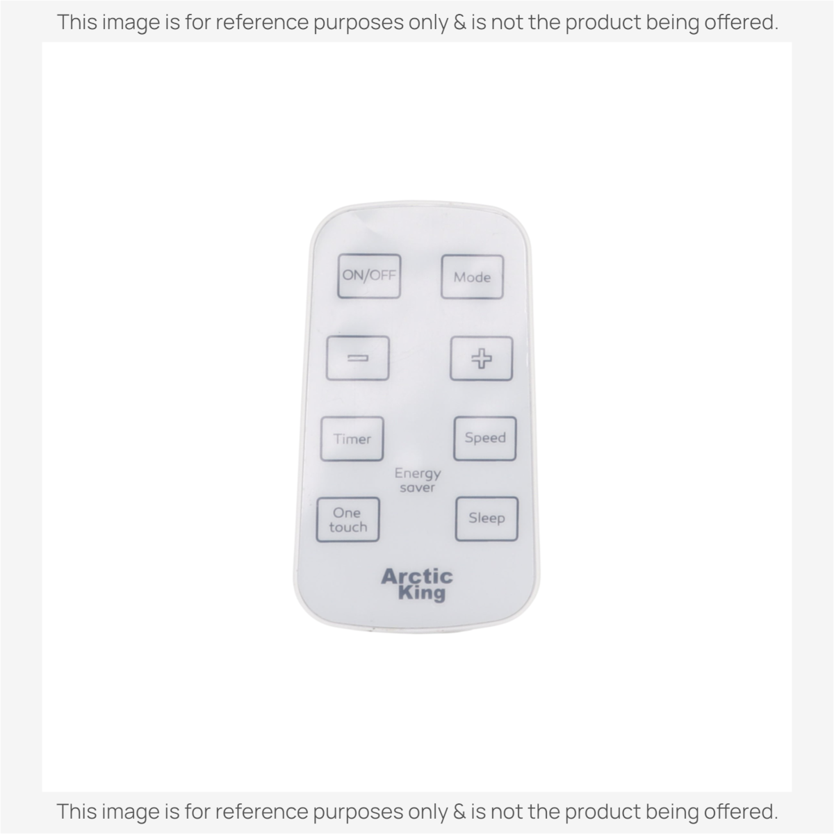 Anderic white replacement remote control for Arctic King and Midea air conditioners with clearly labeled buttons