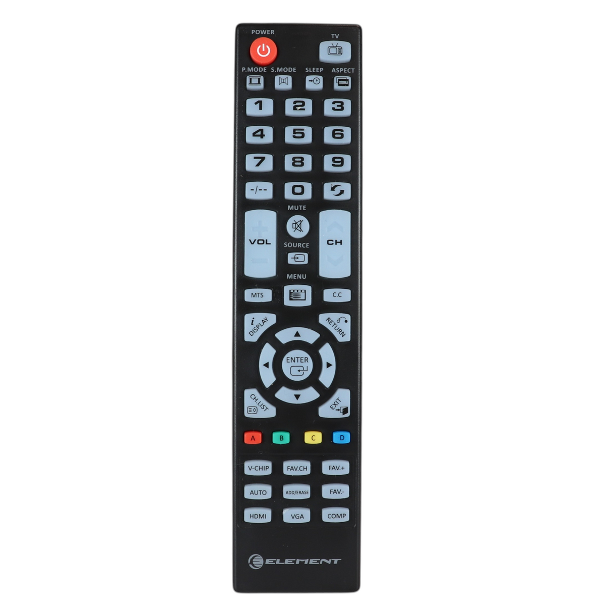 Element BFV3001 3.0 TV Remote Control