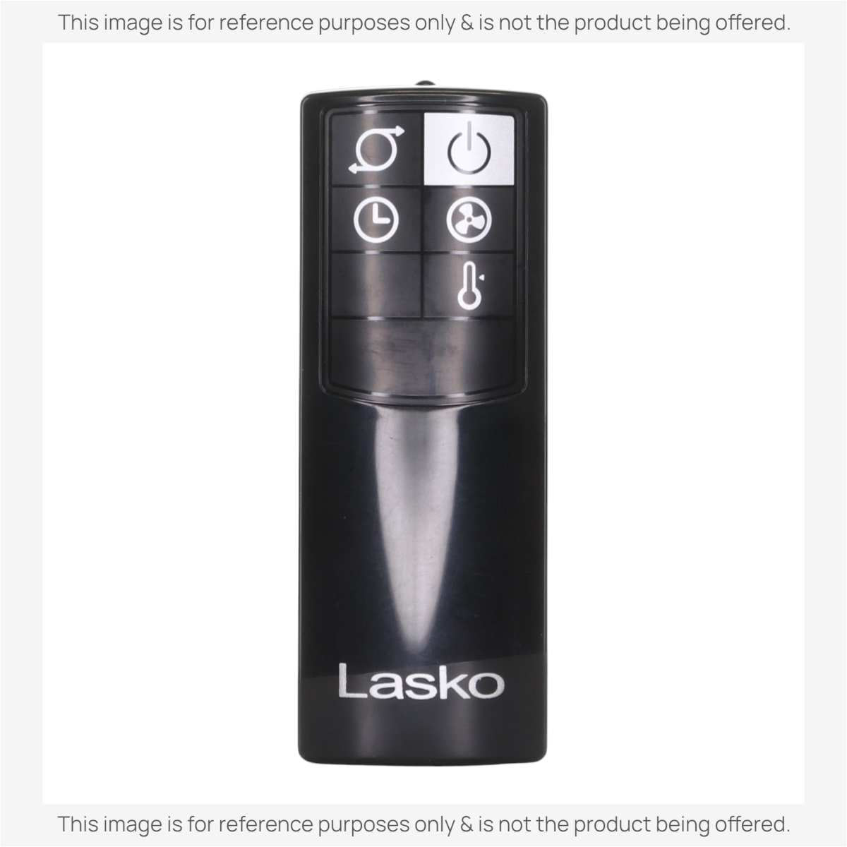 Anderic replacement remote control for Lasko pedestal fans in black with power, oscillation, and timer buttons.