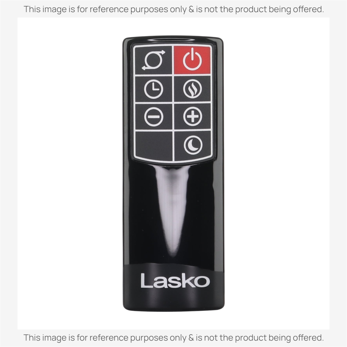 Anderic RRFAN100A replacement remote for Lasko fan and heater with black finish and intuitive button layout