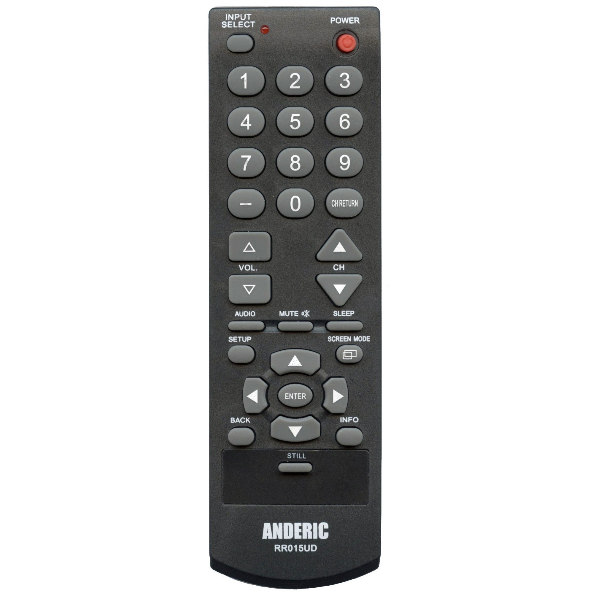 Anderic Substitute For Magnavox NH309UP TV Remote Control [RR015UD]