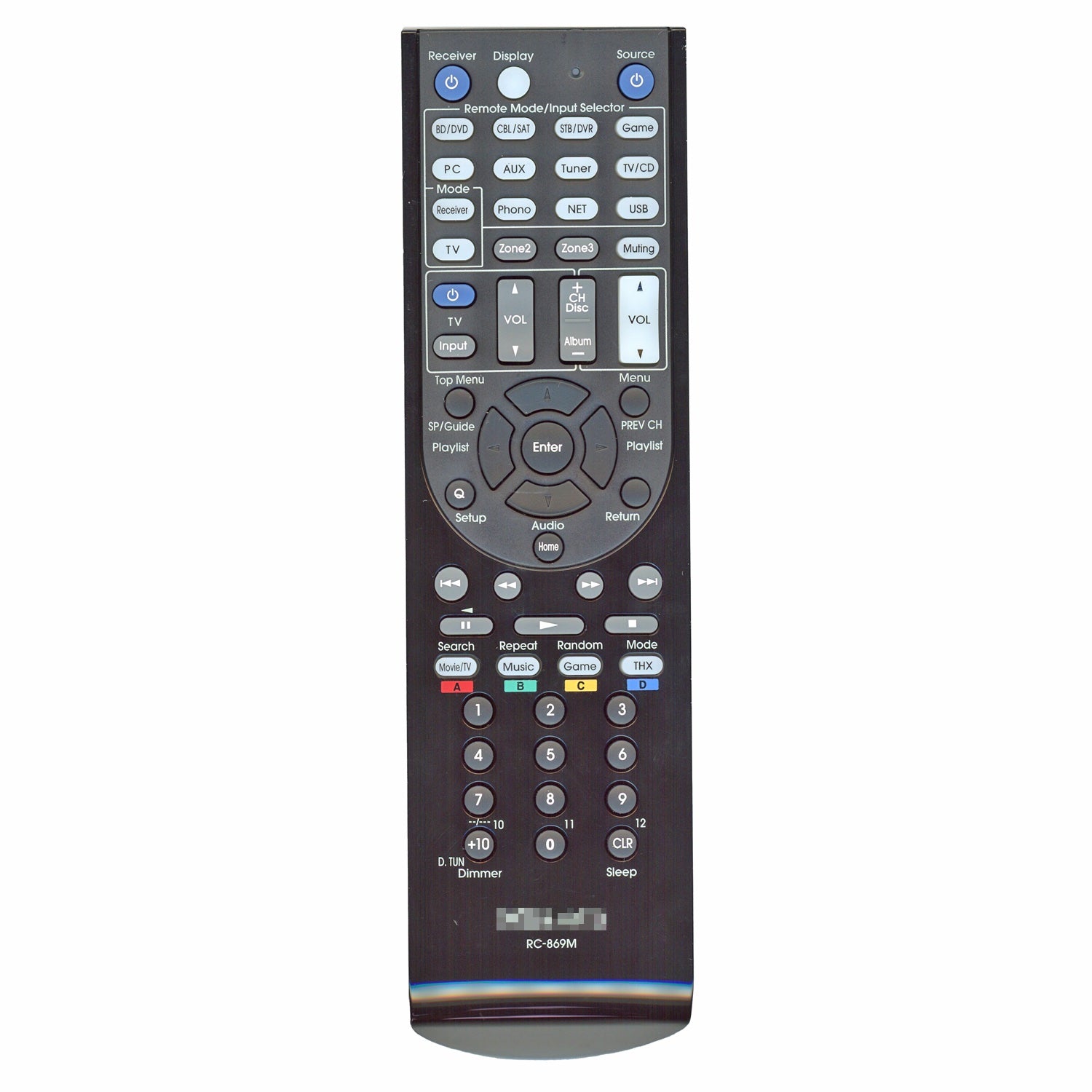 Integra RC901M / 24140901 A/V Receiver Remote Control