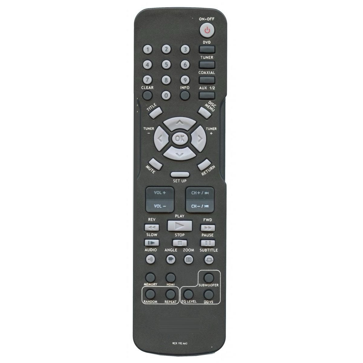Control remoto para barra de sonido RCA RCR192AA3