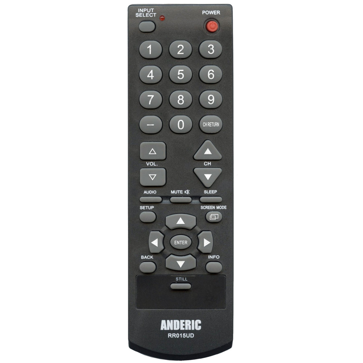 Anderic Substitute For Funai NH000UD Sylvania Emerson TV Remote Control [RR015UD]