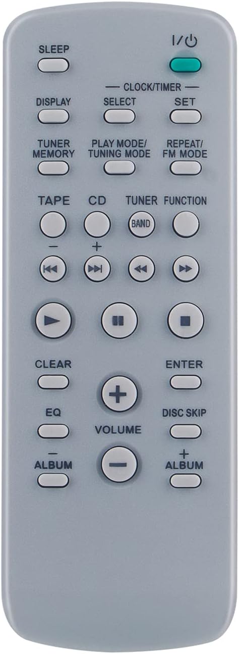 Generic for Sony RM-SC3 Audio System Remote Control RMSC3, RM-SC31B