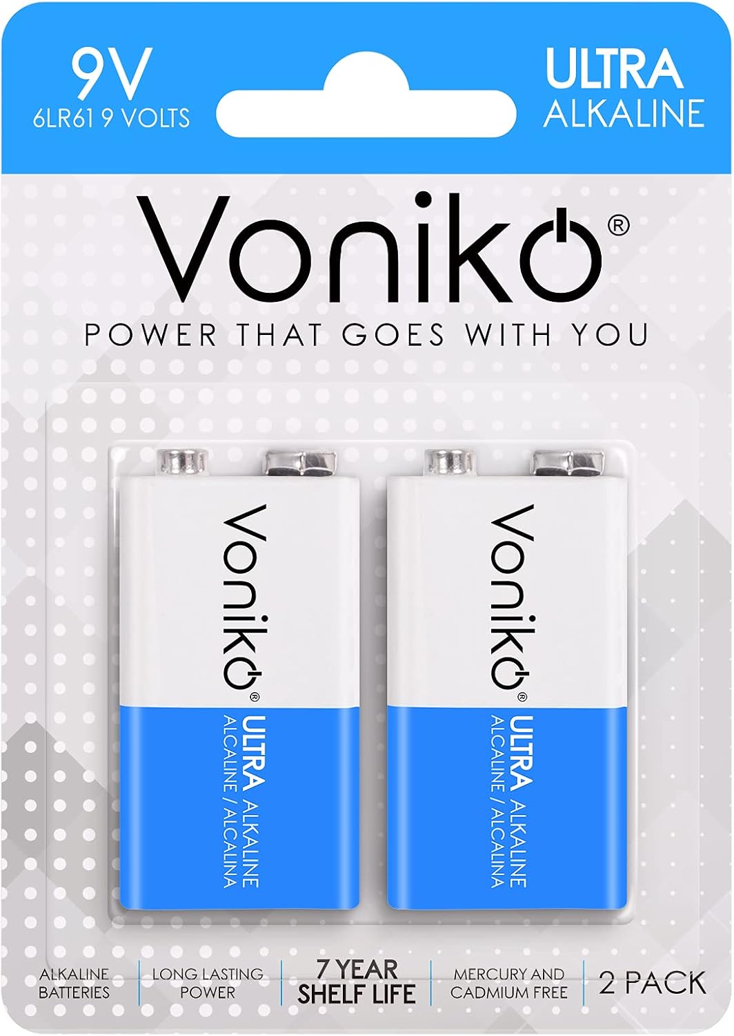 Comprend une pile 9 volts - 1 pièce