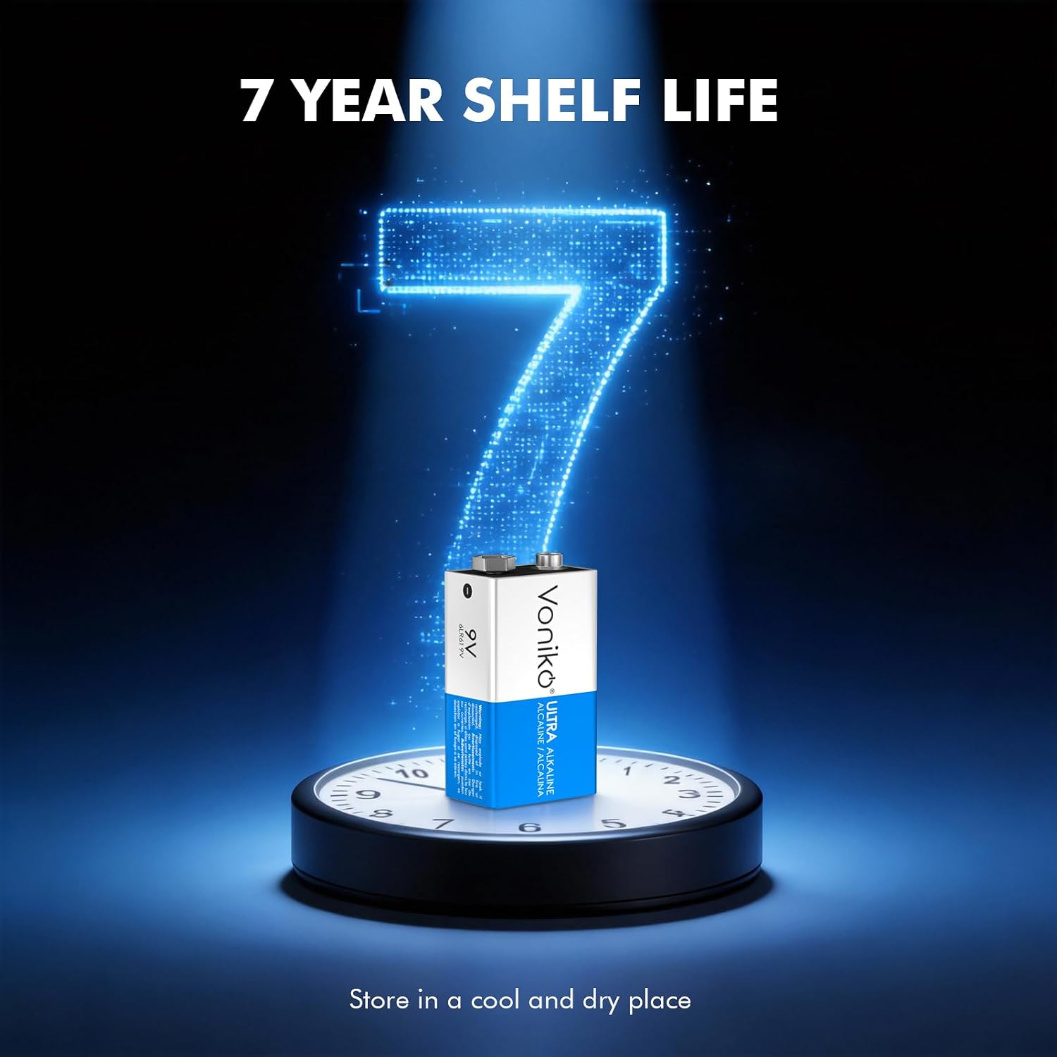 Comprend une pile 9 volts - 1 pièce