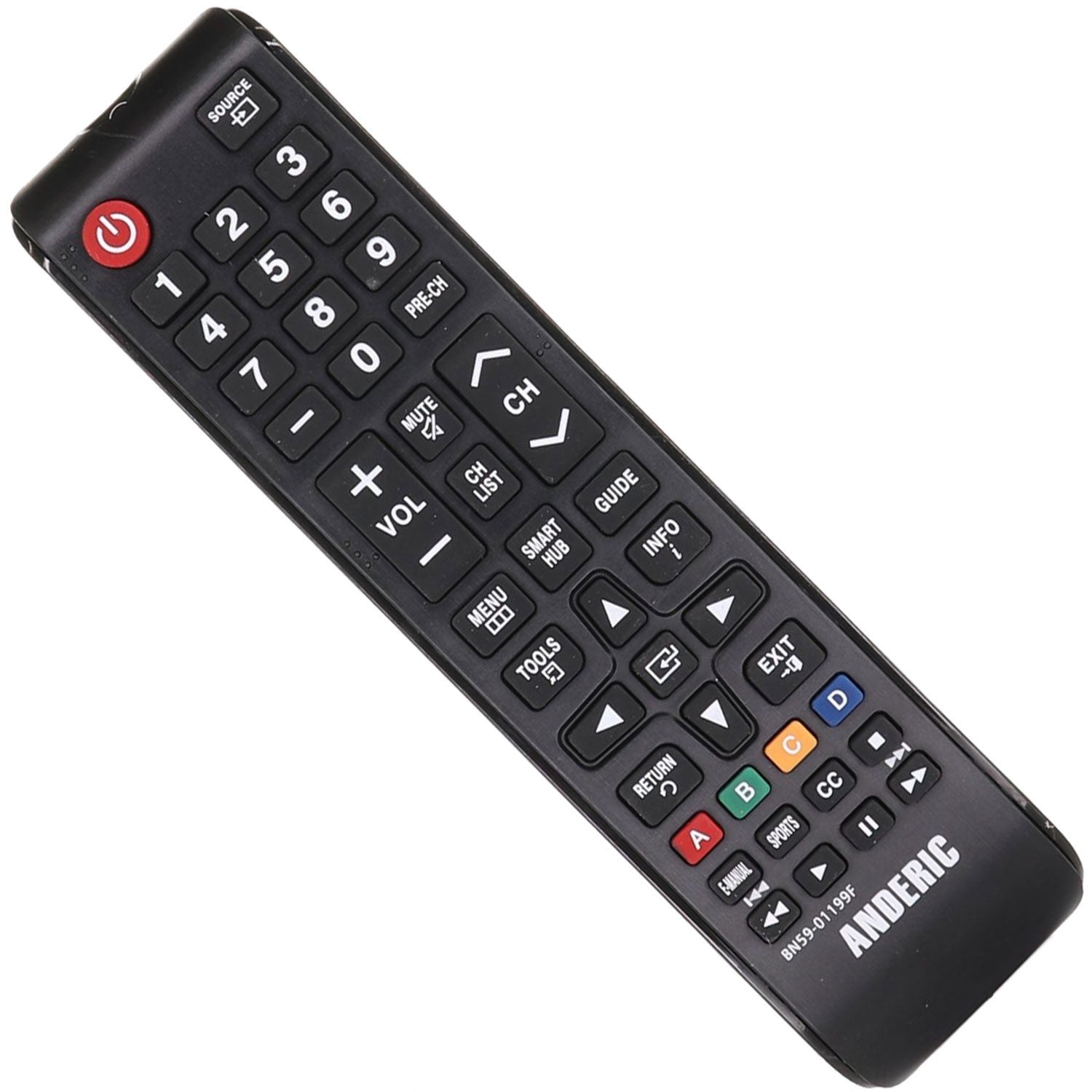 Anderic Substitute For Samsung BN59-01268E 2017 IR TV Remote Control - BN5901268E [BN5901199F]