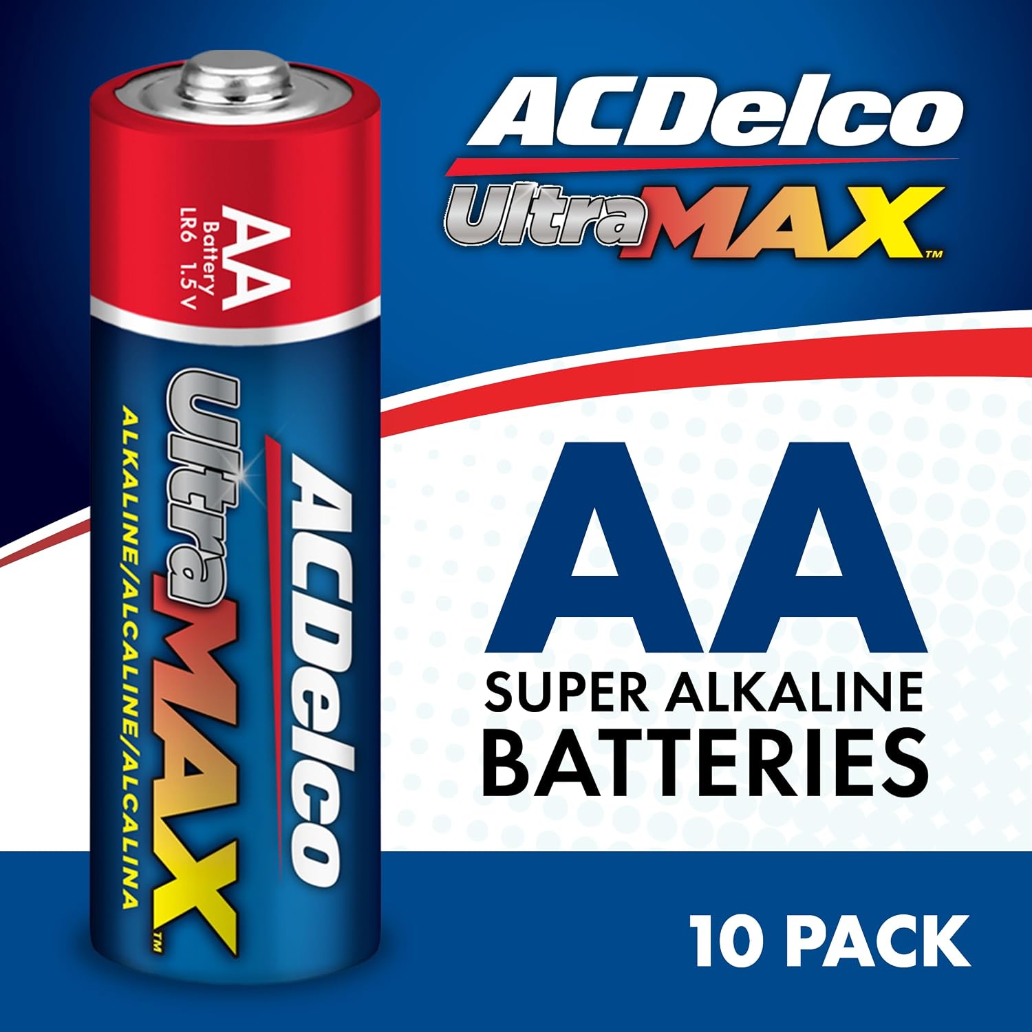 Powermax ACDelco UltraMAX AA Alkaline Batteries (10-Pack)