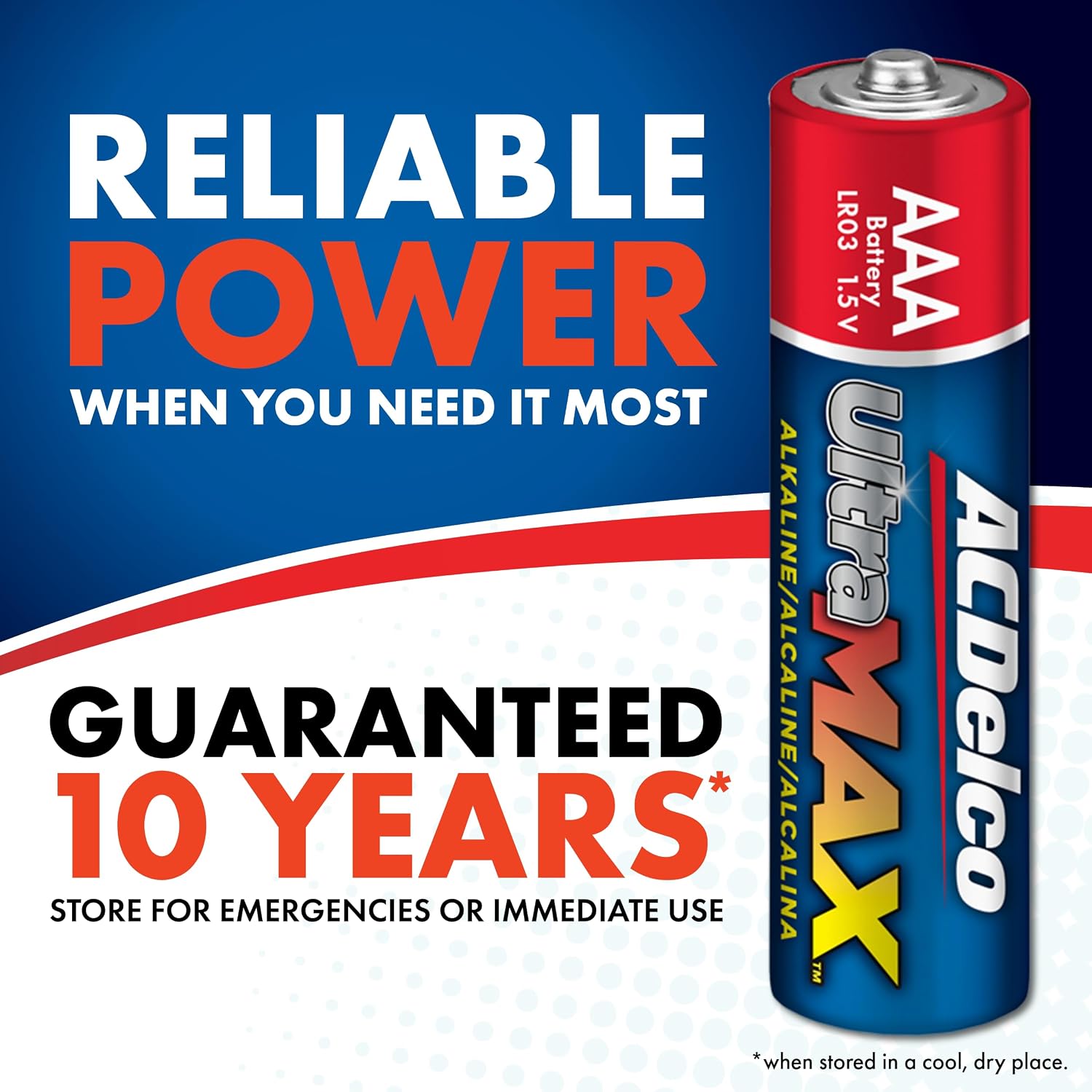 Powermax ACDelco UltraMAX AAA Alkaline Batteries (10-Pack)