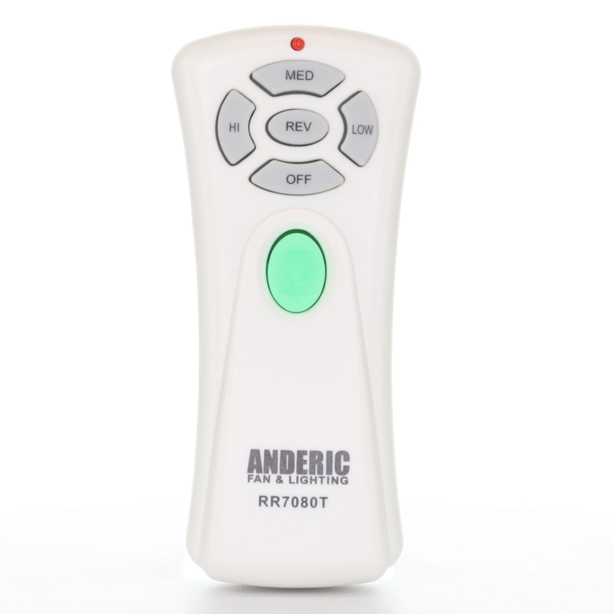 Anderic Substitute for Hampton Bay UC7080T CHQ7080T Ceiling Fan Remote Control [RR7080T]