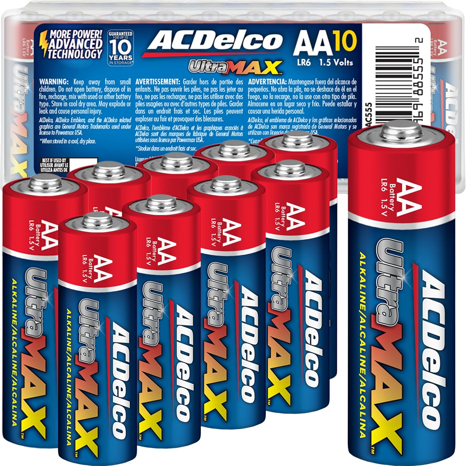 Powermax ACDelco UltraMAX AA Alkaline Batteries (10-Pack)