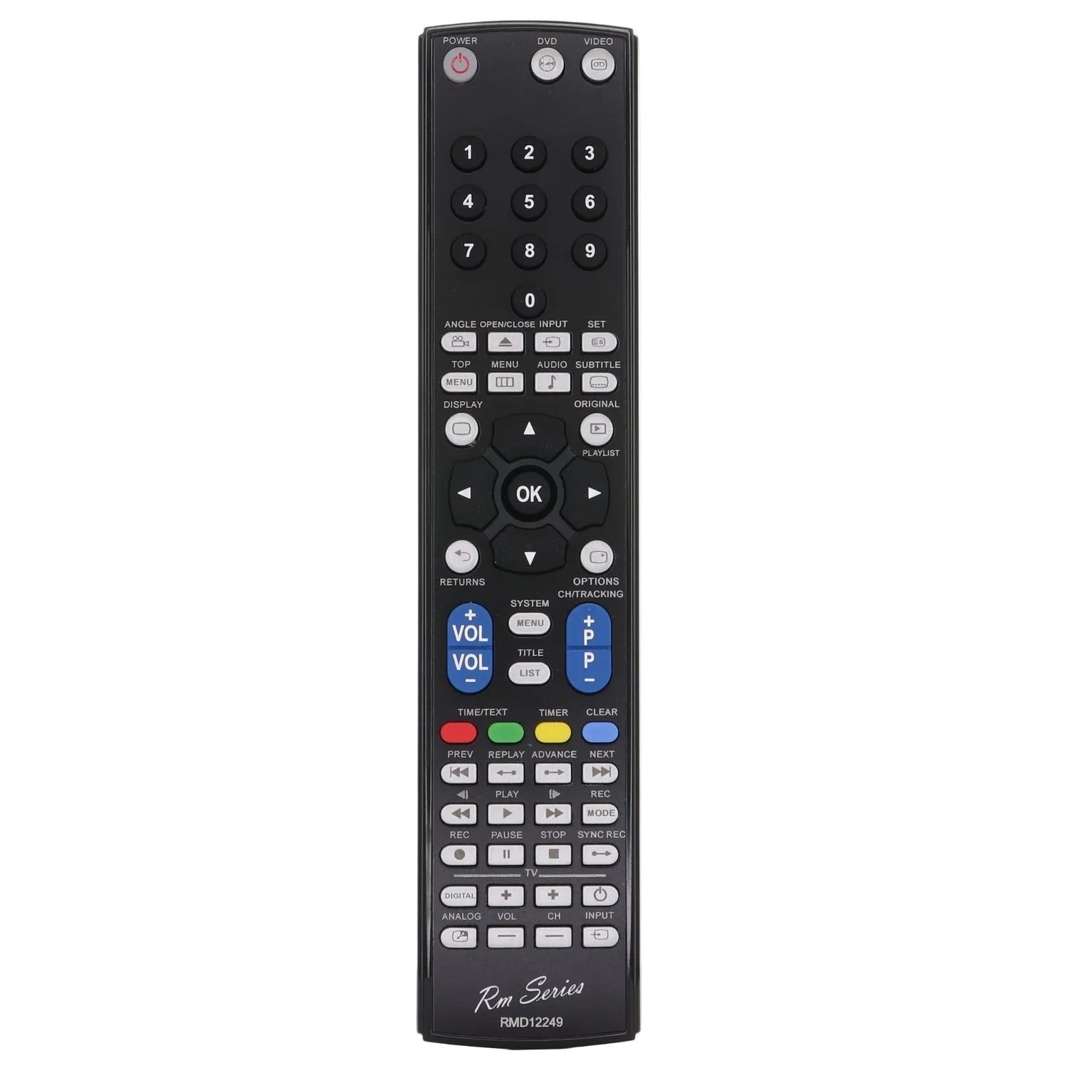 Anderic Substitute For Sony RM-TV501D DVDR / VCR Combo Remote Control | 2001 Model - 9-885-061-21 [RMC12249]