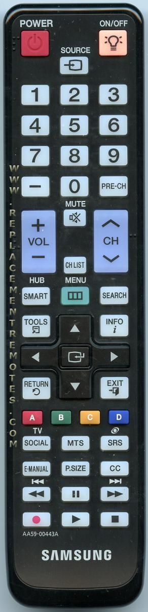 Samsung AA59-00443A TV Remote Control - AA5900443A