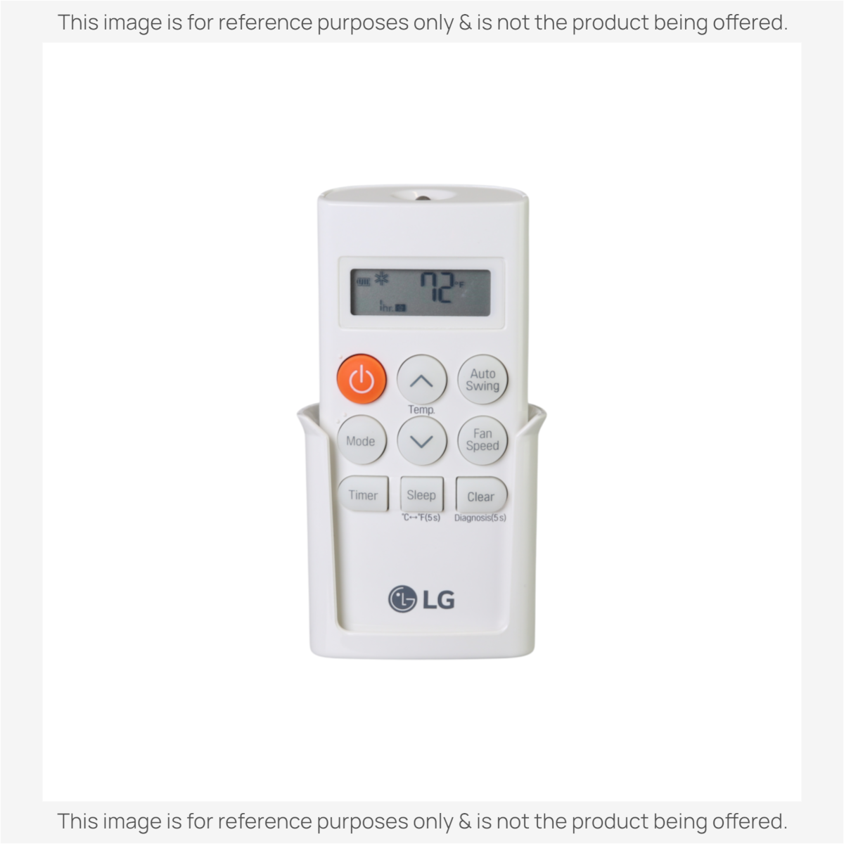 Anderic KTN828 white universal remote control for LG air conditioners with backlit LCD and function buttons