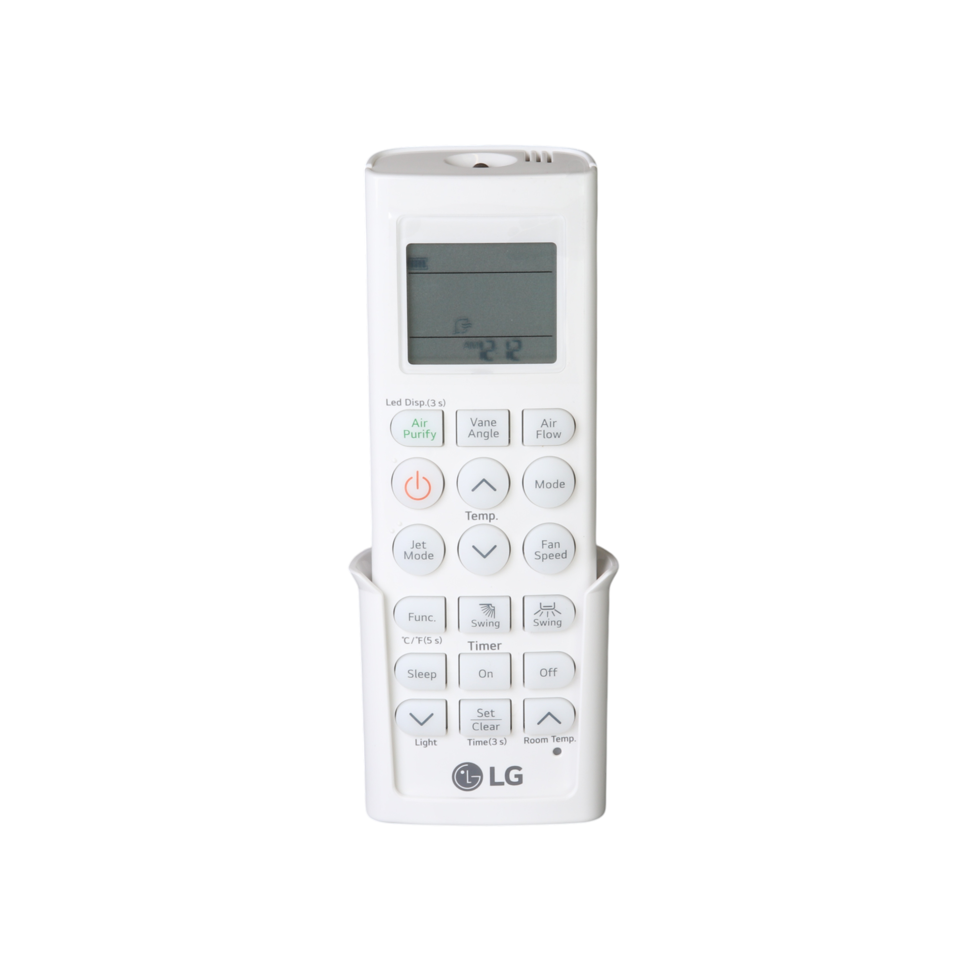 Mando a distancia LG AKB76038102 para aire acondicionado multisplit de cassette de techo de una zona | Pantalla LCD | Termostático - AKB76038102
