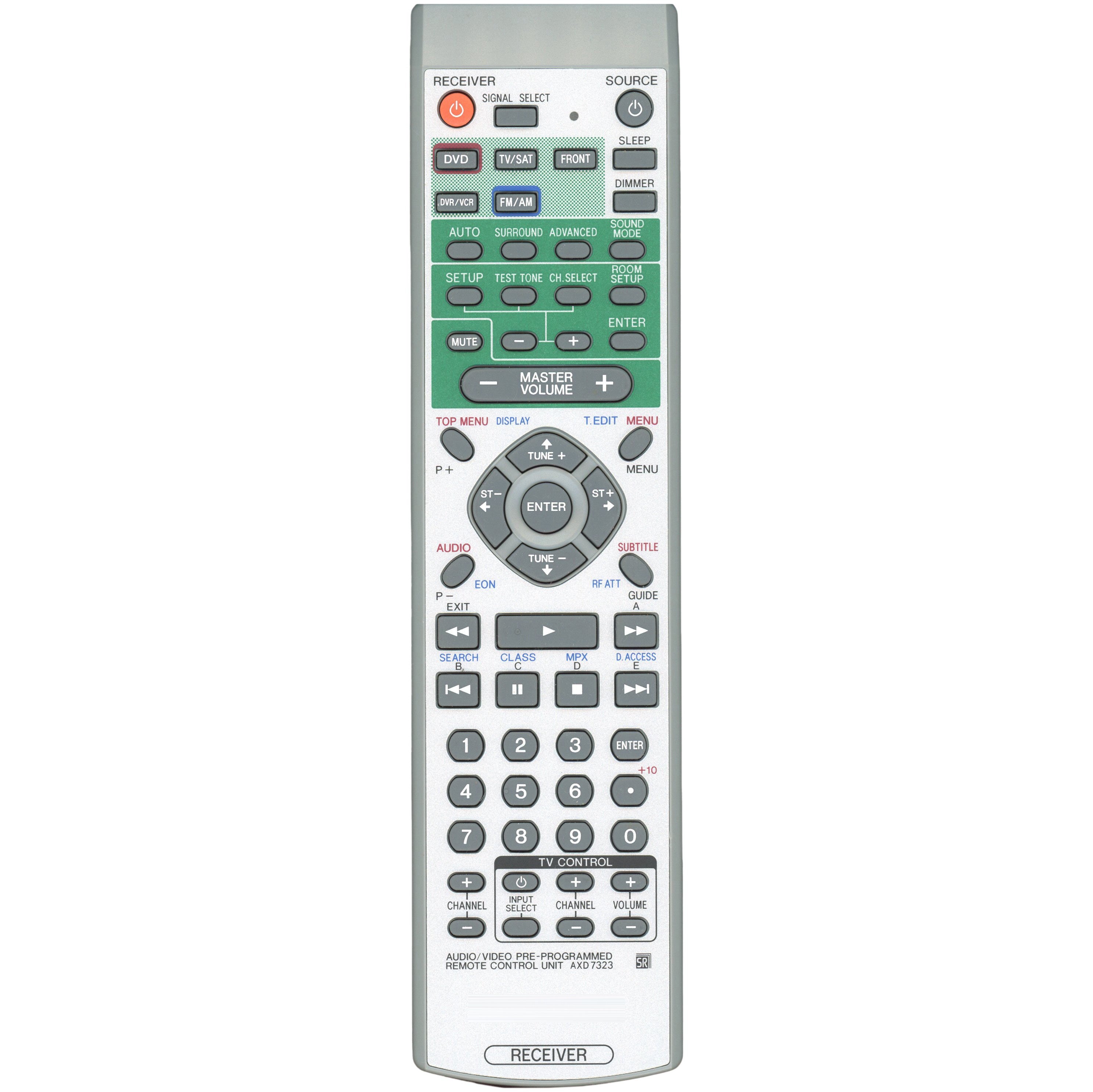 Télécommande pour récepteur audio vidéo multicanal Pioneer AXD7323 - AXD7323