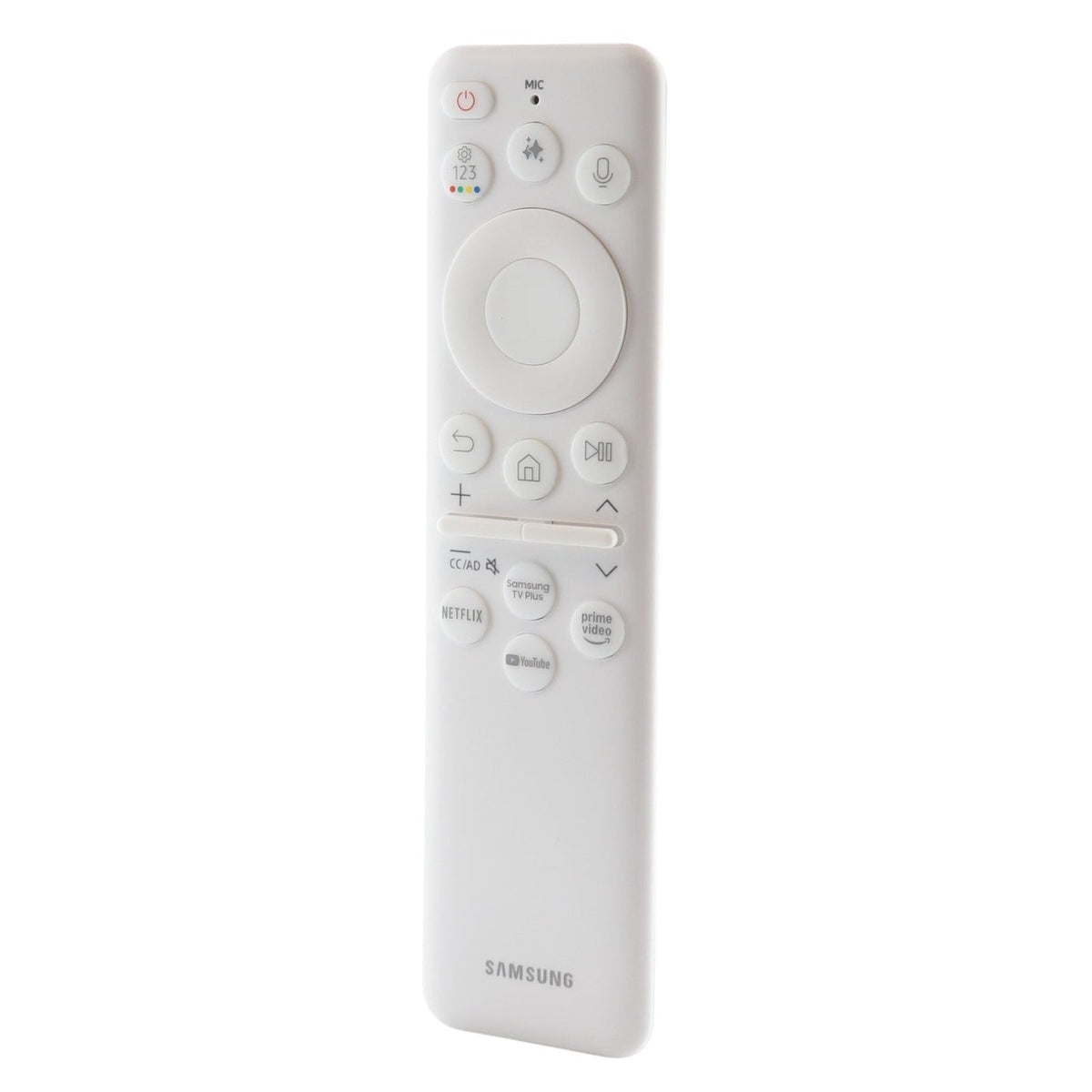 Samsung BN59-01482A / TM2561E Smart Monitor and The Frame TV Remote Control | White | SolarCell | Voice | Ai | USB - BN5901482A