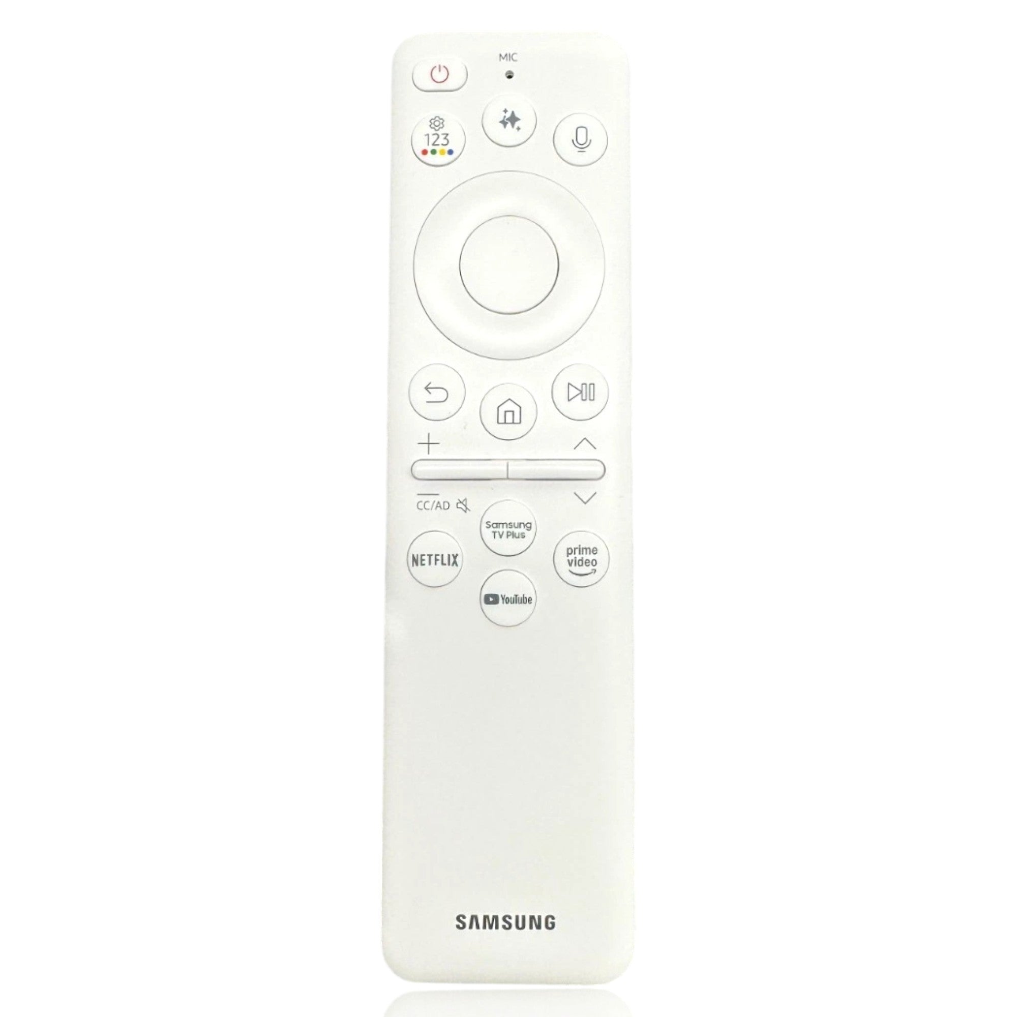 Samsung BN59-01482A / TM2561E Smart Monitor and The Frame TV Remote Control | White | SolarCell | Voice | Ai | USB - BN5901482A