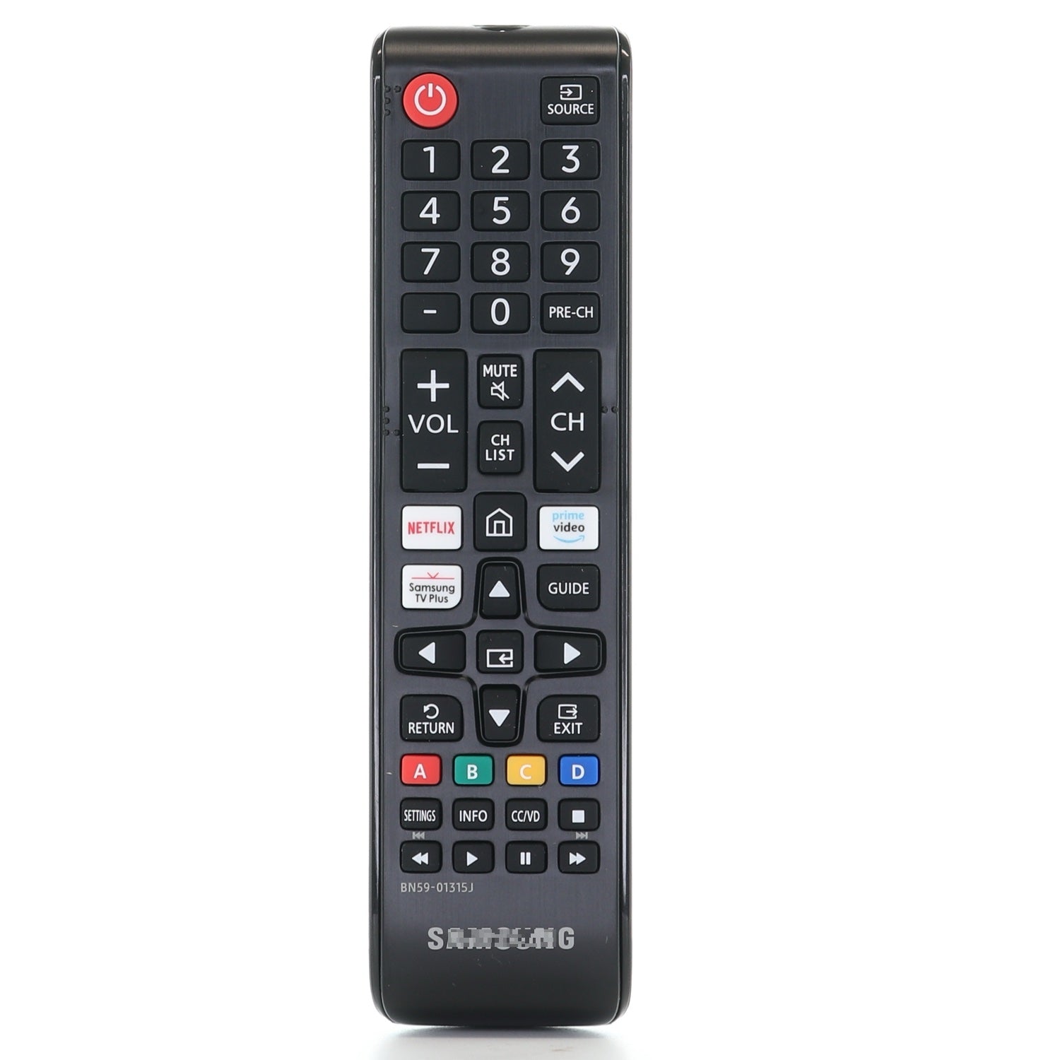 Samsung BN5901315J for 2018 TV Remote Control | 4K Crystal UHD HDR | Netflix | Prime Video | Samsung TV Plus  - BN59-01315J
