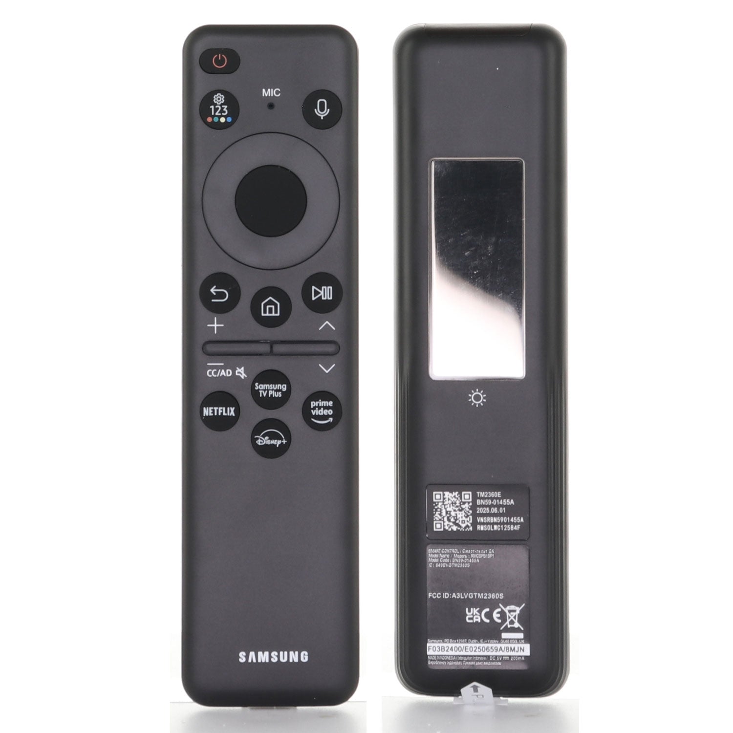 Samsung BN59-01455A Eco Smart TV Remote Control | Voice | TM2360E | SolarCell - BN5901455A