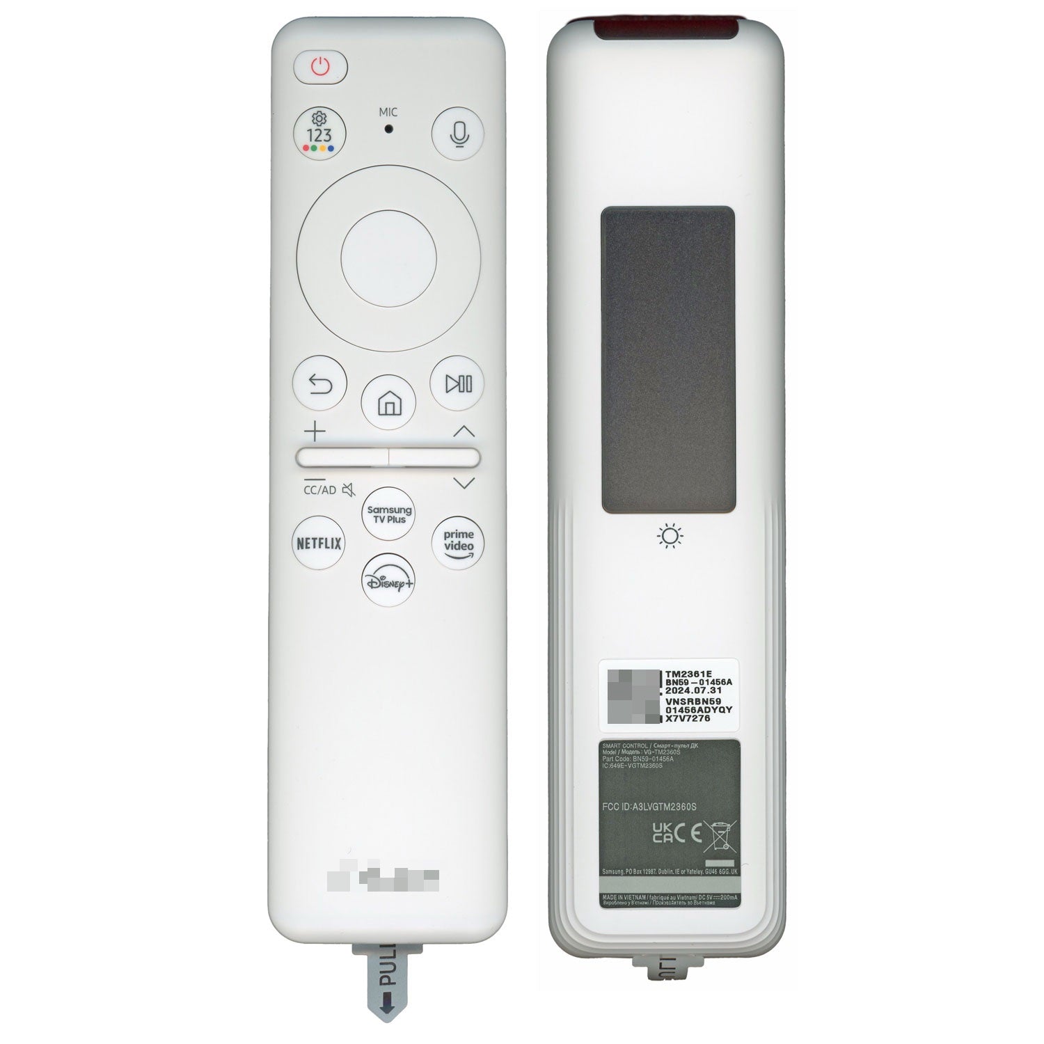 Samsung BN59-01456A / TM2361E 2024 White Eco Solar Cell TV Remote Control | The Frame | BN5901456A - White