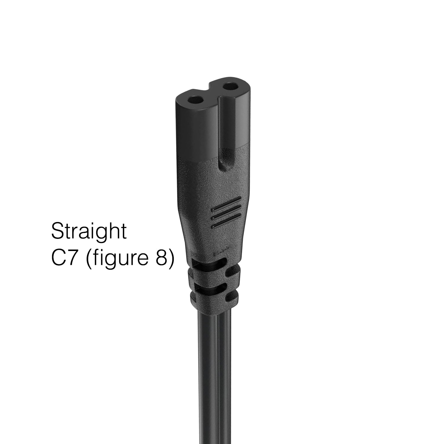 TCL TV 6-Foot AC Power Cord with C7 - Figure-8 female Connector | Google TV's | Roku TV's - G0703-000258