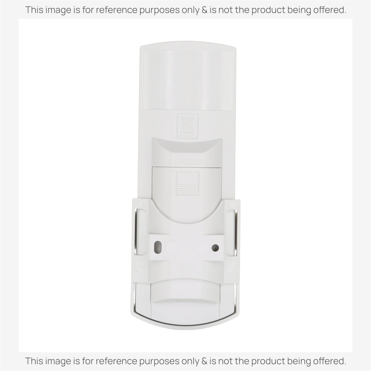 Anderic replacement remote control for Panasonic air conditioners with a white plastic wall mount bracket.