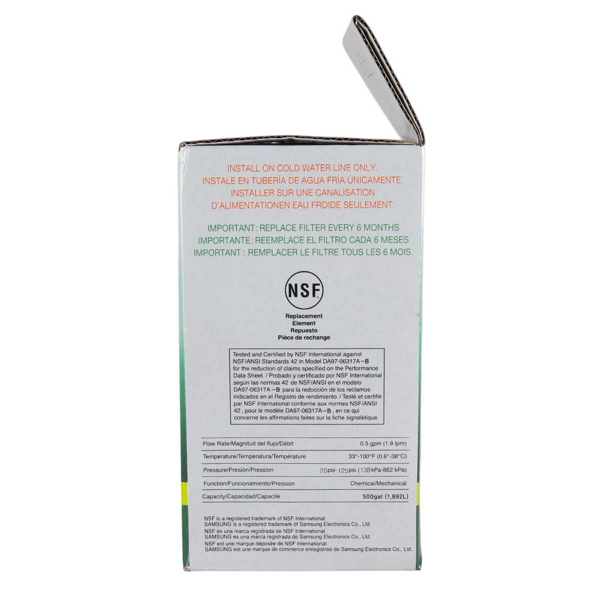 Samsung DA29-00003F HAFIN1/EXP Aqua-Pure Plus Replacement Refrigerator Water Filter - DA2900003F