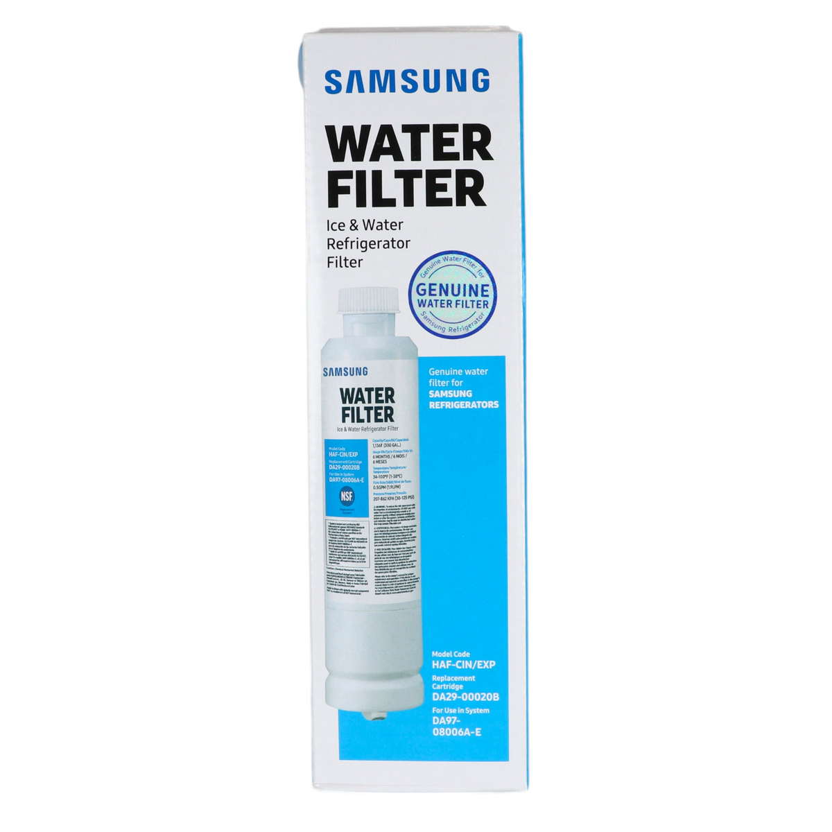 Filtro de agua de repuesto para refrigerador SAMSUNG HAFCIN/EXP DA29-00020B - HAF-CIN/EXP