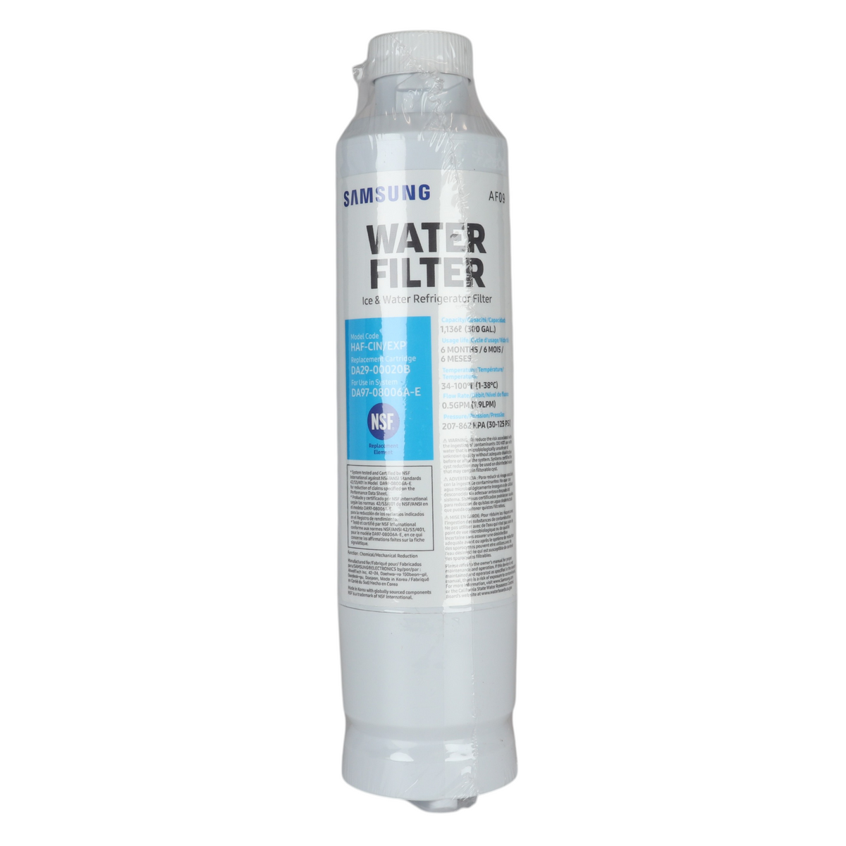 SAMSUNG HAFCIN/EXP Replacement Refrigerator Water Filter DA29-00020B - DA97-08006A-E