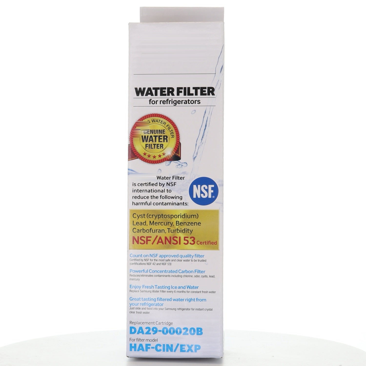 Filtre à eau de rechange pour réfrigérateur Samsung HAFCIN/EXP DA29-00020B - HAF-CIN/EXP