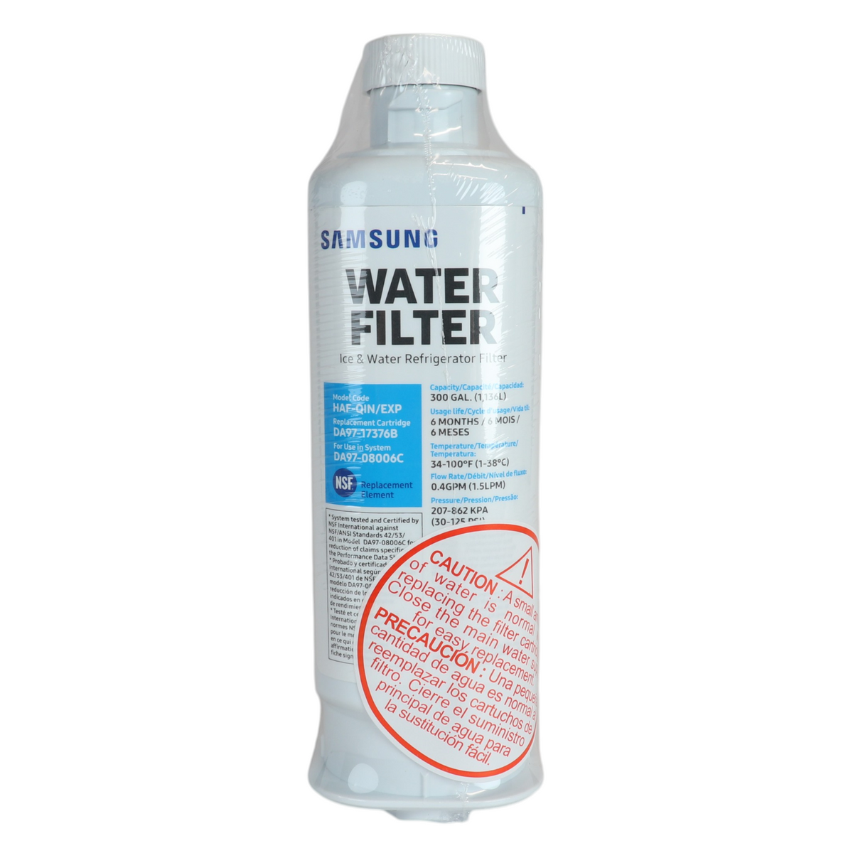 Samsung DA97-17376B HAFQIN/EXP Refrigerator Water Filter - DA9717376B