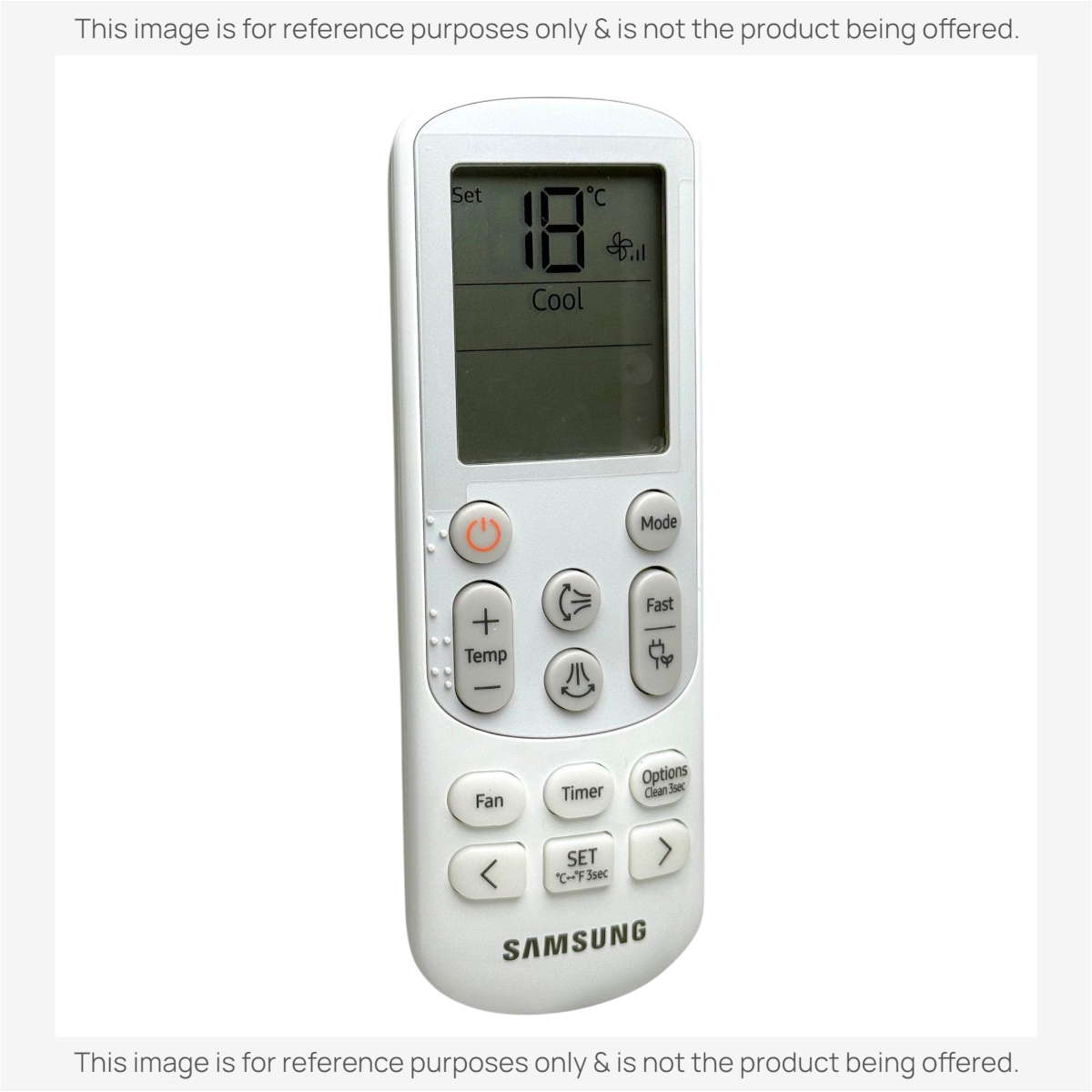 Anderic replacement remote control for Samsung mini split air conditioners with LCD screen and tactile buttons