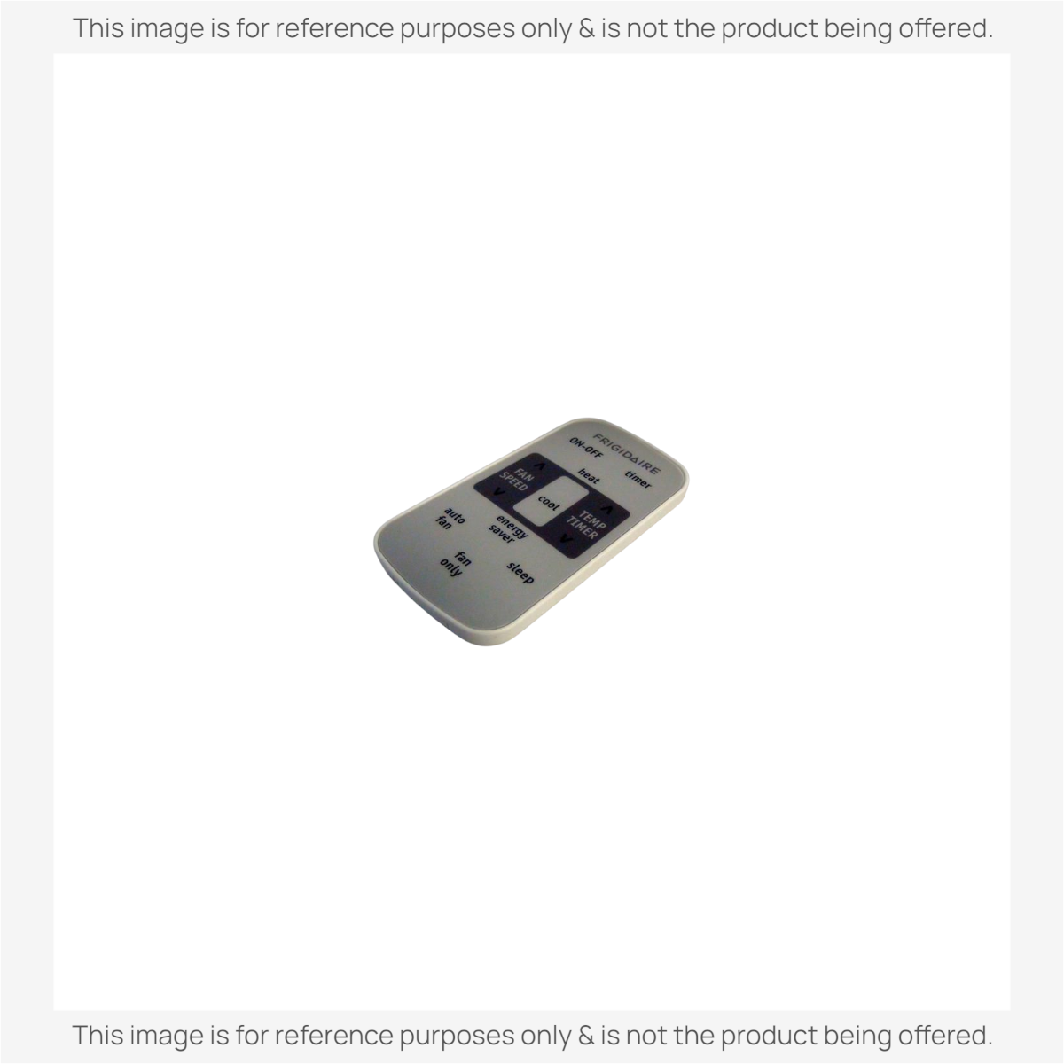 Anderic replacement remote control for Frigidaire air conditioners with white casing and grey button interface