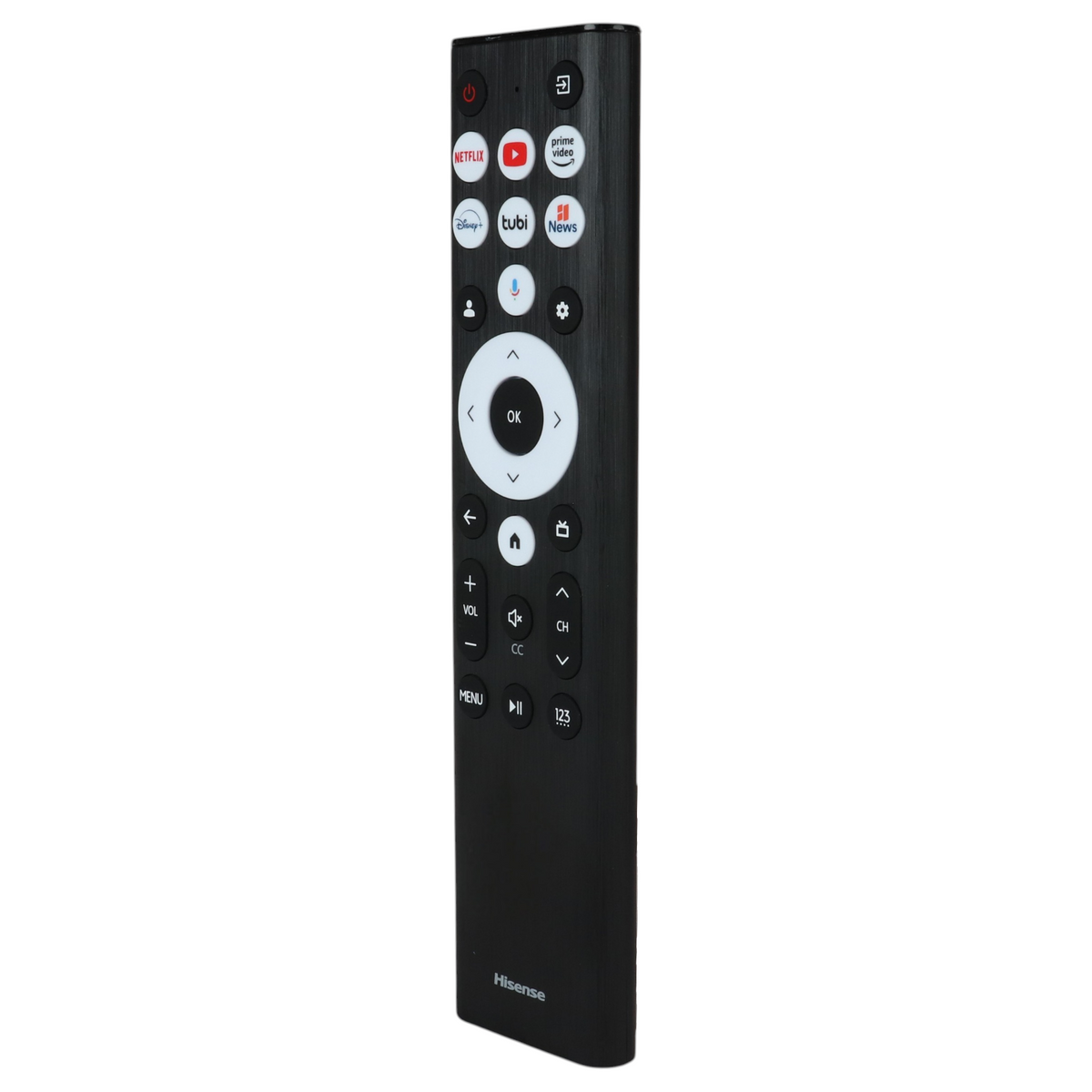 Mando a distancia de TV con control de voz de Google Hisense ERF6B80HL | RF585A-T1-03 | Serie A7 | Serie U8 - ERF6B80HL