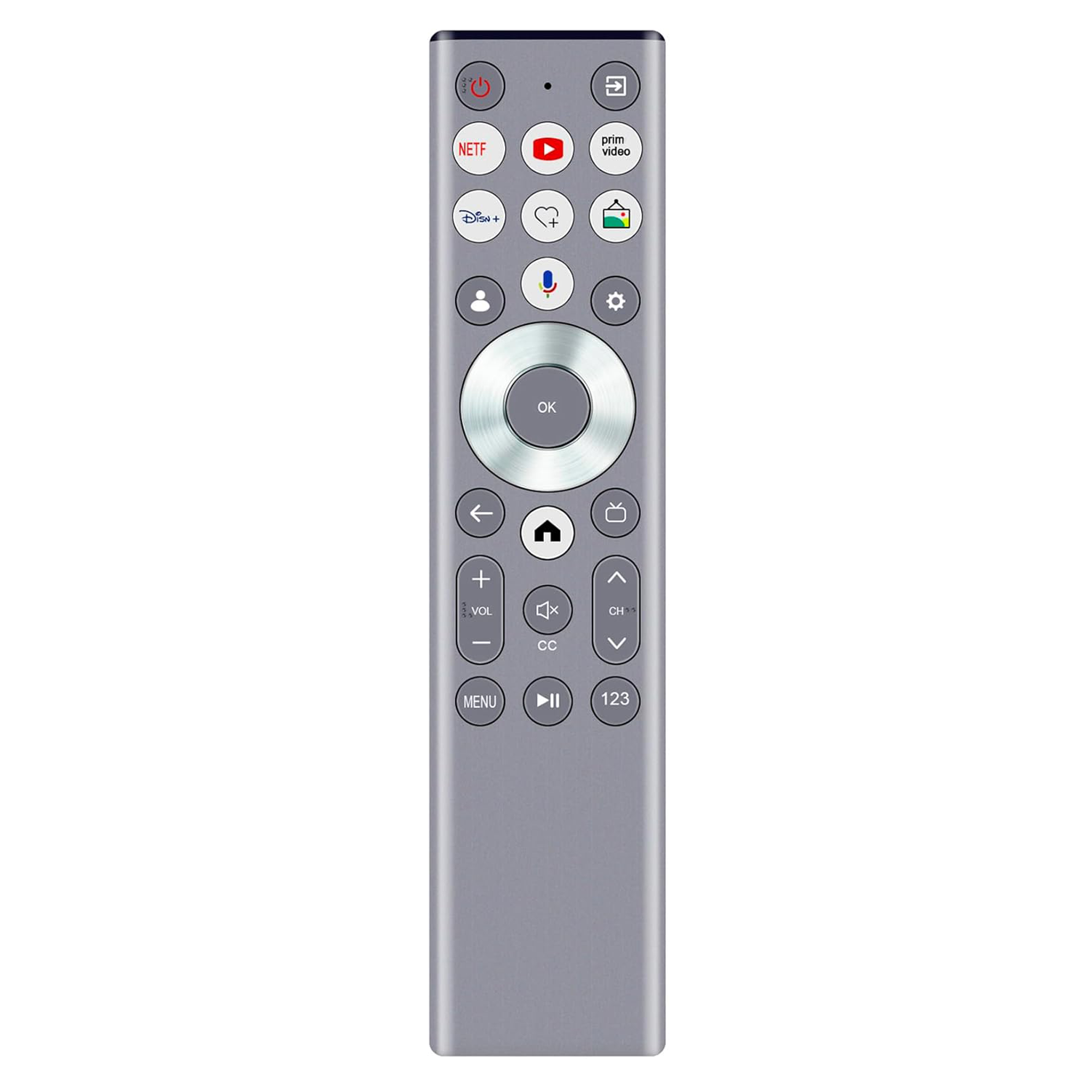 Sustituto para el Control Remoto de TV Google Voice Hisense ERF6G80H / ERF6A80 | Series A7, U8 [ERF6B80HL]