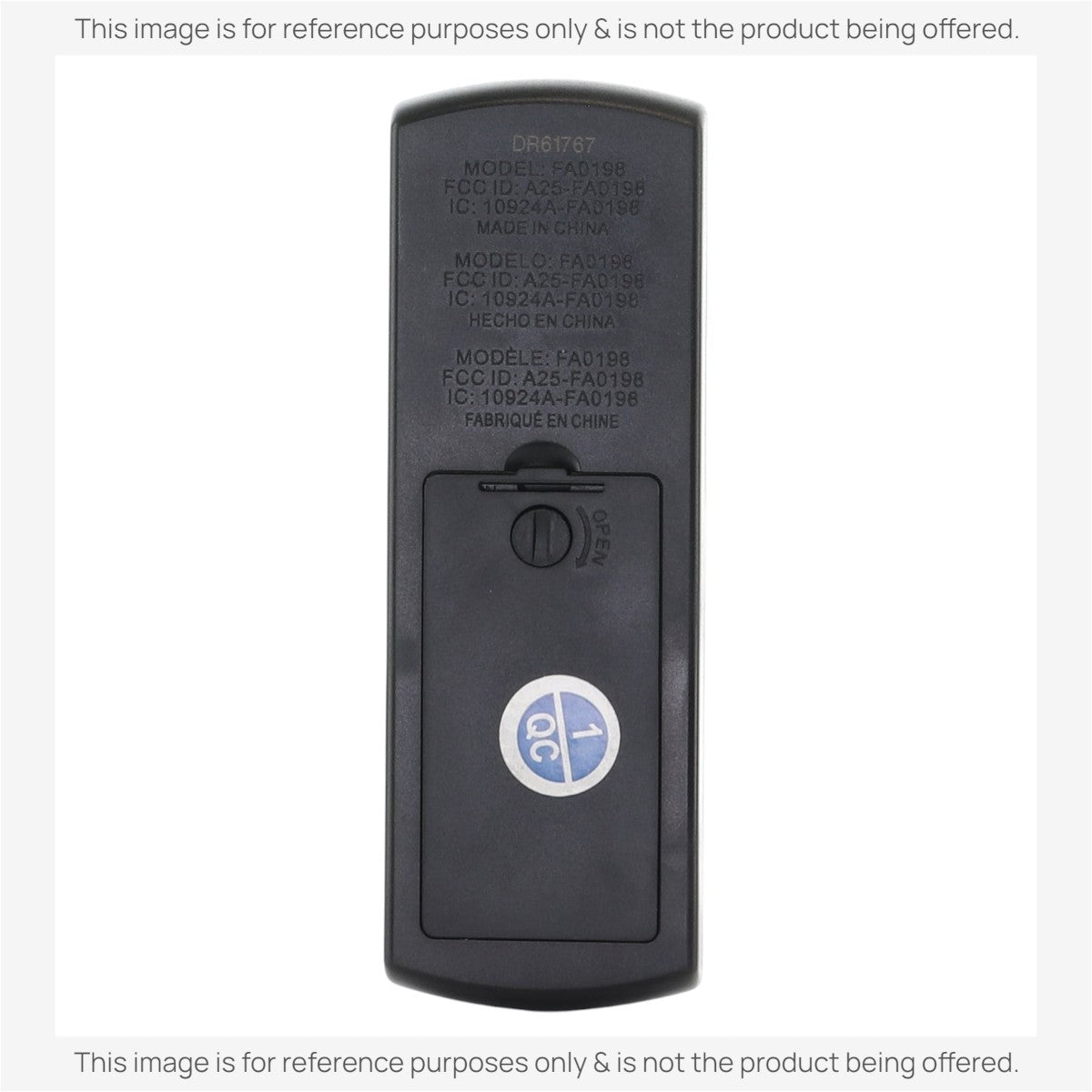 Control remoto para ventilador de techo Harbor Breeze FA0198 | Arbormere de 60 pulgadas | 4L000016210, A25-FA0198A