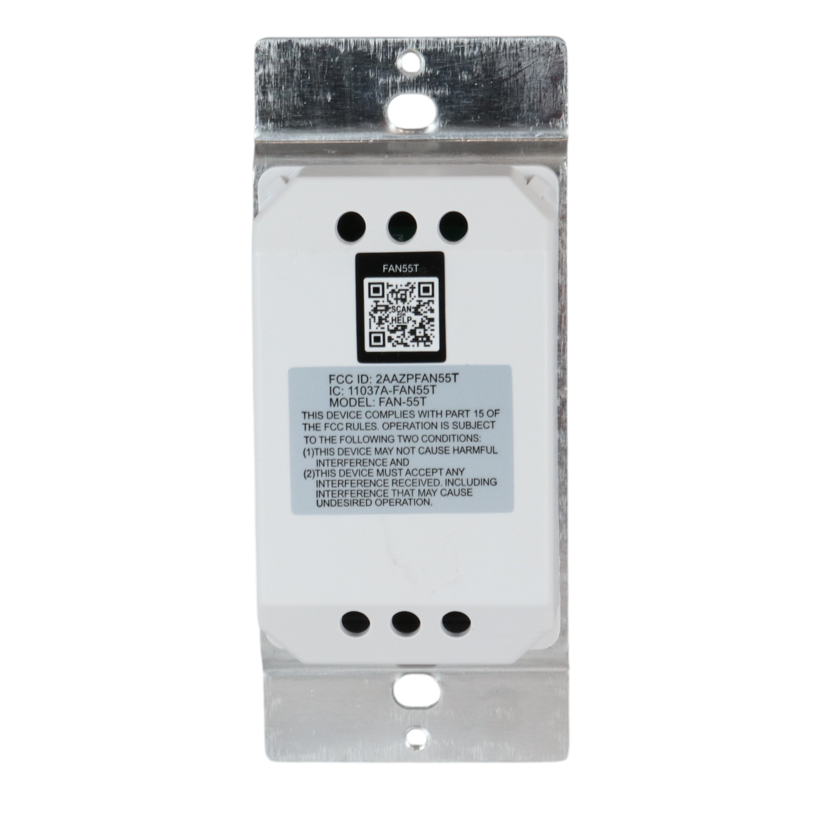 Télécommande de ventilateur de plafond sans fil Anderic FAN-55T pour récepteur Fan28R | 304 MHz | 2AAZPFAN55T- FAN55T