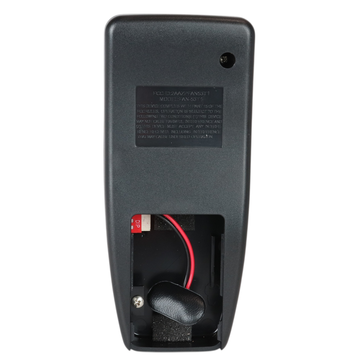 Mando a distancia de repuesto Anderic FAN53TB (315 MHz) para ventilador de techo | FAN53T, FAN-53T | Negro