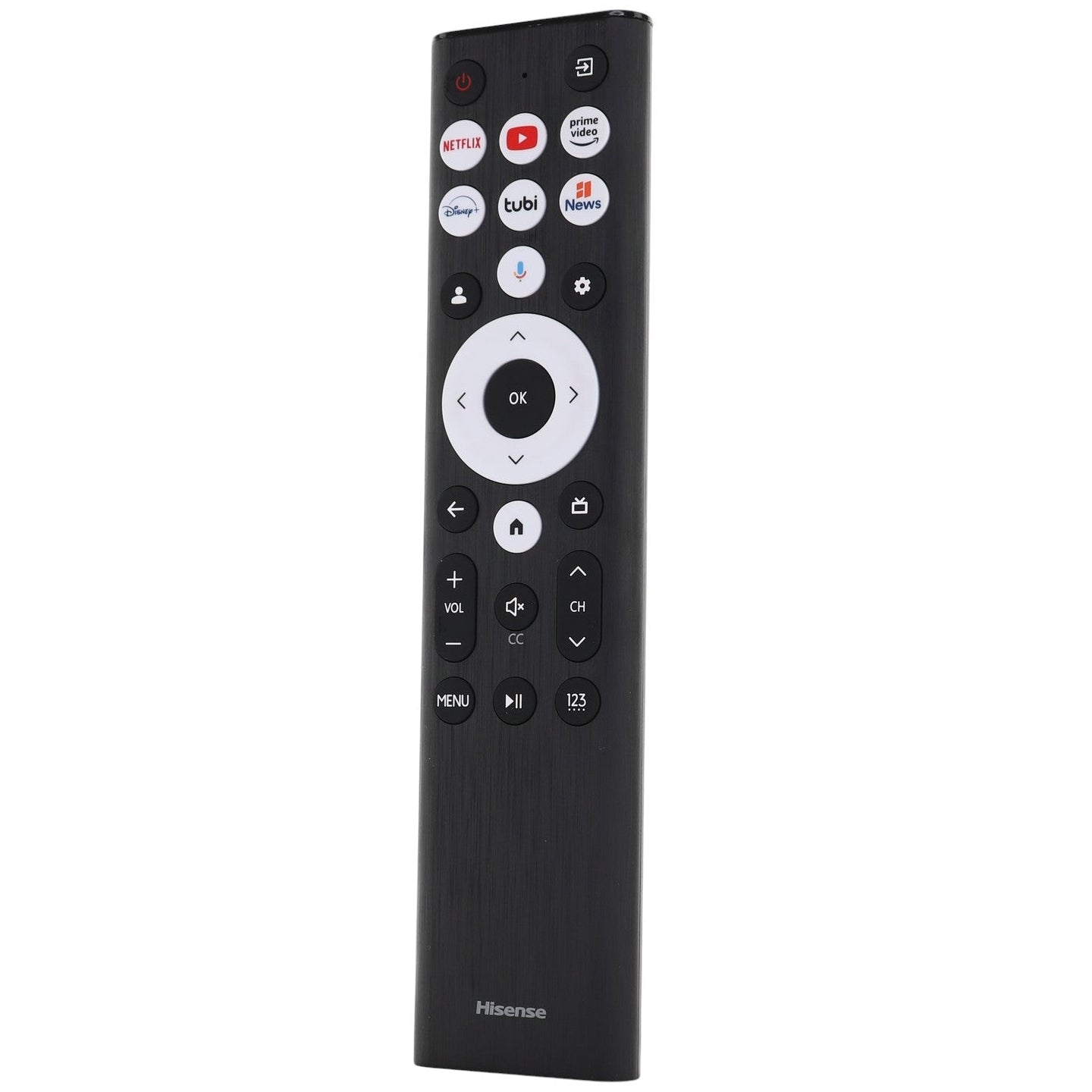 Hisense ERF6B80HL Google Voice TV Remote Control | Voice | Google Android | A7 Series | U8 Series - ERF6B80HL